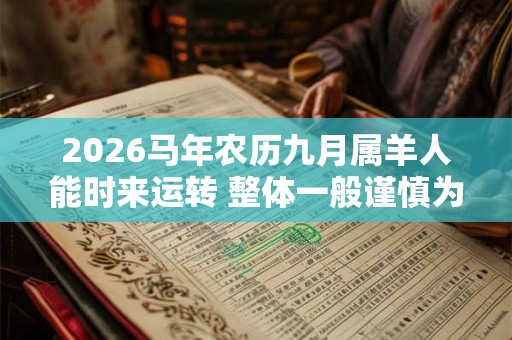 2026马年农历九月属羊人能时来运转 整体一般谨慎为妙