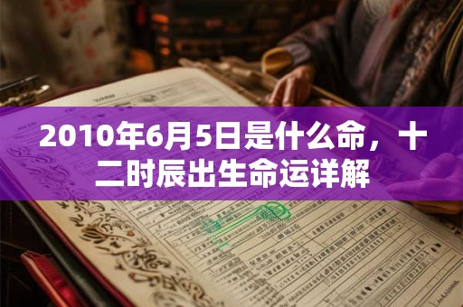 2010年6月5日是什么命，十二时辰出生命运详解