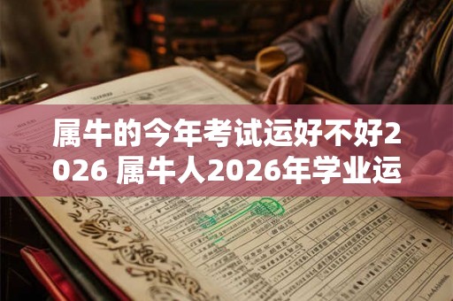 属牛的今年考试运好不好2026 属牛人2026年学业运势