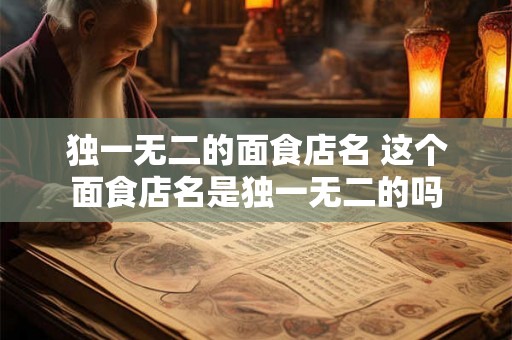 独一无二的面食店名 这个面食店名是独一无二的吗