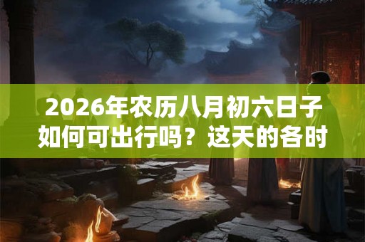 2026年农历八月初六日子如何可出行吗？这天的各时辰凶吉如何？
