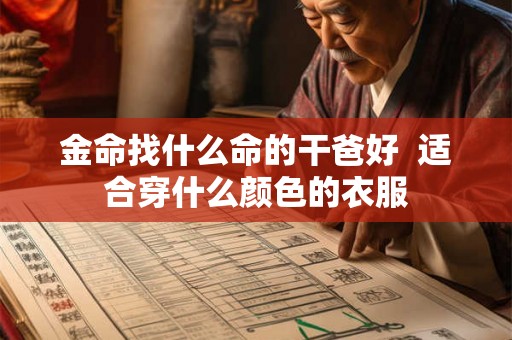 金命找什么命的干爸好 适合穿什么颜色的衣服 金命找什么命的干爸好 适合穿什么颜色的衣服