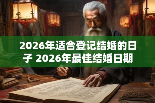 2026年适合登记结婚的日子 2026年最佳结婚日期