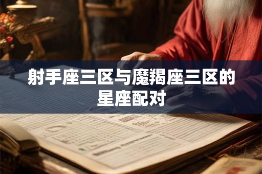 射手座三区与魔羯座三区的星座配对