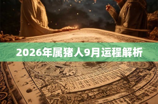 2026年属猪人9月运程解析 2026年属猪人9月运程解析