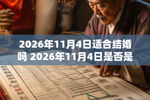 2026年11月4日适合结婚吗 2026年11月4日是否是一个适合结婚的日期