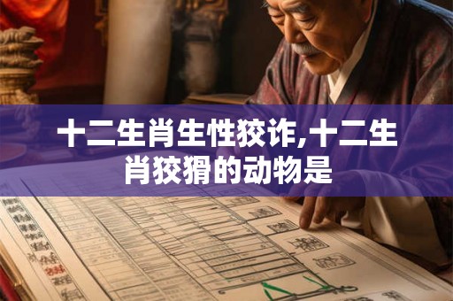十二生肖生性狡诈,十二生肖狡猾的动物是