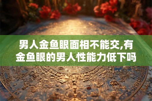 男人金鱼眼面相不能交,有金鱼眼的男人性能力低下吗