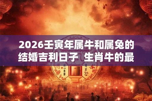 2026壬寅年属牛和属兔的结婚吉利日子  生肖牛的最佳婚配