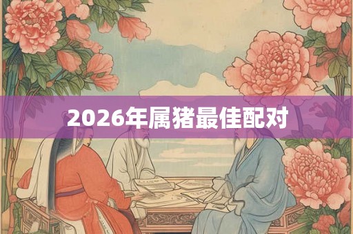 2026年属猪最佳配对