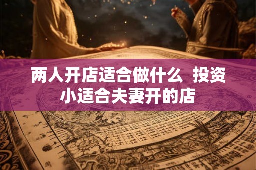 两人开店适合做什么  投资小适合夫妻开的店