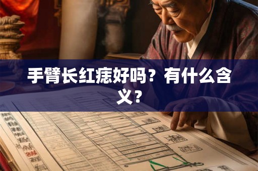 手臂长红痣好吗？有什么含义？