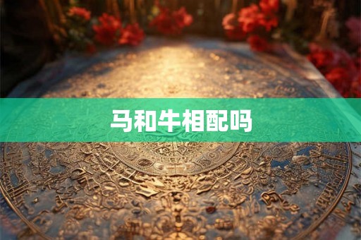 马和牛相配吗