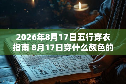 2026年8月17日五行穿衣指南 8月17日穿什么颜色的衣服