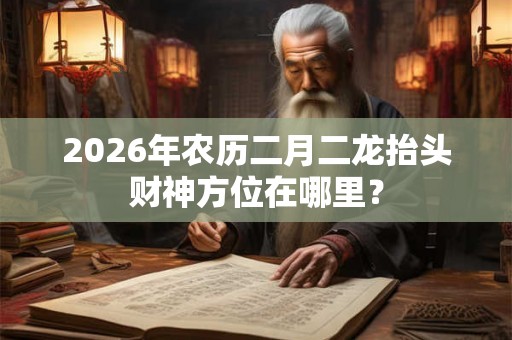 2026年农历二月二龙抬头财神方位在哪里？