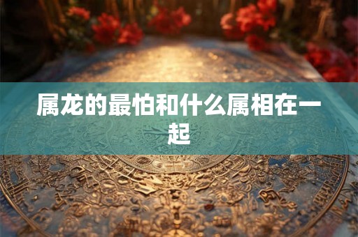 属龙的最怕和什么属相在一起 属龙的最怕和什么属相在一起