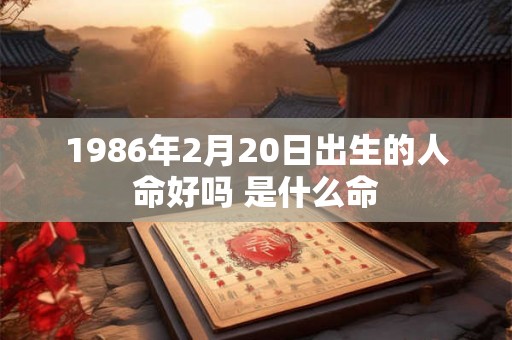 1986年2月20日出生的人命好吗 是什么命