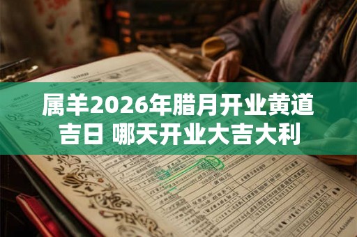 属羊2026年腊月开业黄道吉日 哪天开业大吉大利