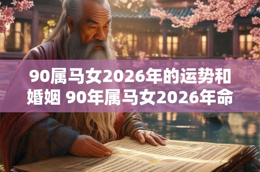 90属马女2026年的运势和婚姻 90年属马女2026年命运
