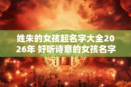 姓朱的女孩起名字大全2026年 好听诗意的女孩名字
