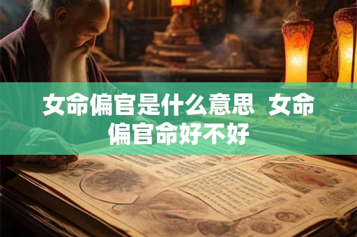 女命偏官是什么意思  女命偏官命好不好