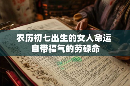 农历初七出生的女人命运 自带福气的劳碌命