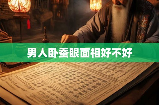 男人卧蚕眼面相好不好