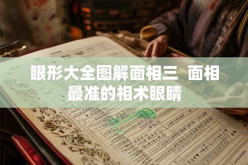 眼形大全图解面相三  面相最准的相术眼睛