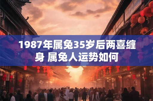 1987年属兔35岁后两喜缠身 属兔人运势如何