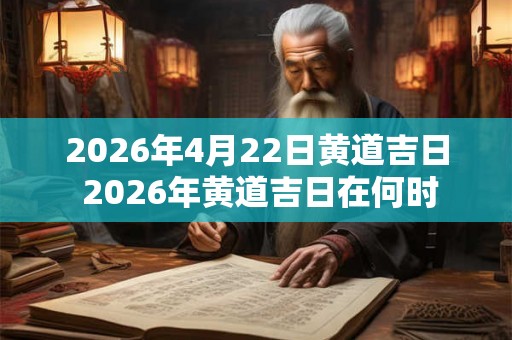 2026年4月22日黄道吉日 2026年黄道吉日在何时