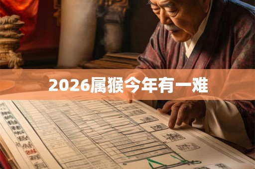 2026属猴今年有一难 2026属猴今年有一难