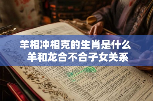 羊相冲相克的生肖是什么  羊和龙合不合子女关系