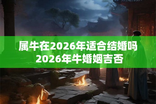 属牛在2026年适合结婚吗 2026年牛婚姻吉否