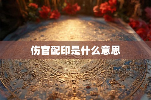 伤官配印是什么意思