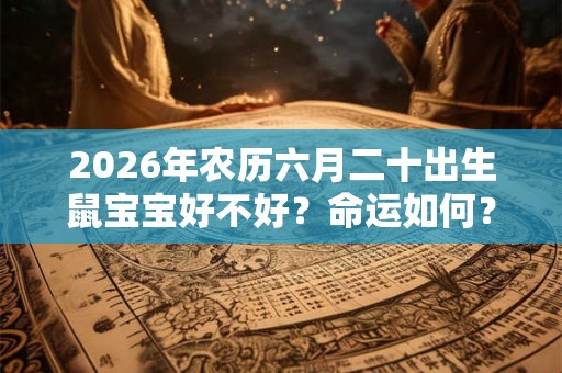 2026年农历六月二十出生鼠宝宝好不好？命运如何？