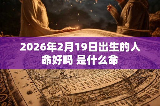 2026年2月19日出生的人命好吗 是什么命