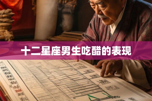 十二星座男生吃醋的表现