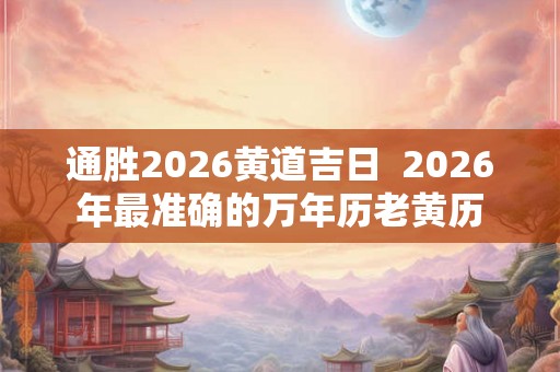 通胜2026黄道吉日  2026年最准确的万年历老黄历