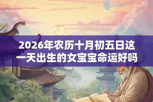 2026年农历十月初五日这一天出生的女宝宝命运好吗