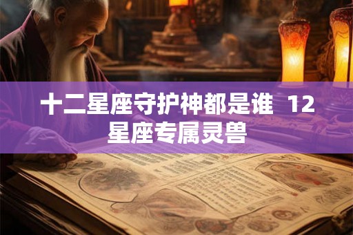 十二星座守护神都是谁  12星座专属灵兽