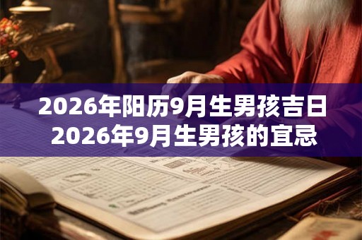 2026年阳历9月生男孩吉日 2026年9月生男孩的宜忌日期是什么