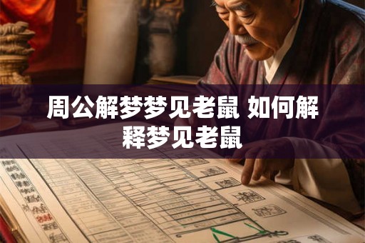 周公解梦梦见老鼠 如何解释梦见老鼠 周公解梦梦见老鼠 如何解释梦见老鼠