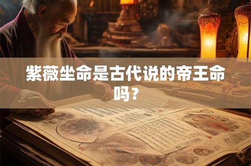 紫薇坐命是古代说的帝王命吗？