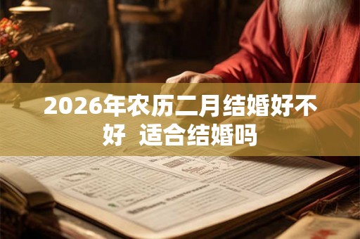2026年农历二月结婚好不好 适合结婚吗 2026年农历二月结婚好不好 适合结婚吗