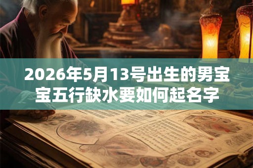 2026年5月13号出生的男宝宝五行缺水要如何起名字