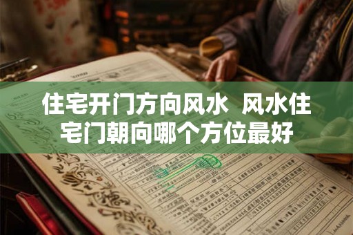 住宅开门方向风水  风水住宅门朝向哪个方位最好