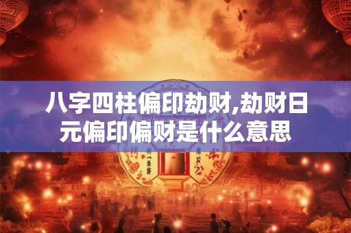 八字四柱偏印劫财,劫财日元偏印偏财是什么意思 八字四柱偏印劫财,劫财日元偏印偏财是什么意思