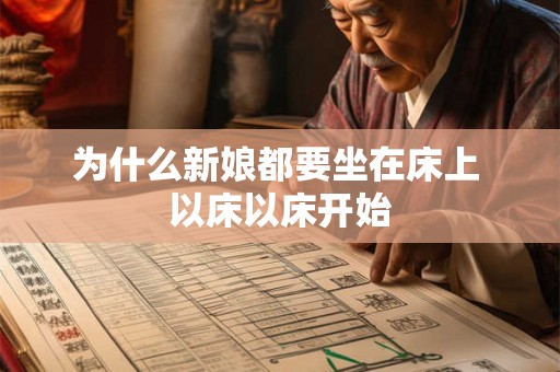为什么新娘都要坐在床上 以床以床开始