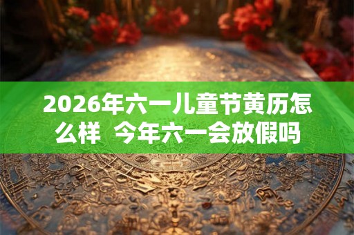 2026年六一儿童节黄历怎么样  今年六一会放假吗