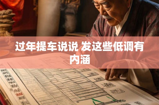 过年提车说说 发这些低调有内涵